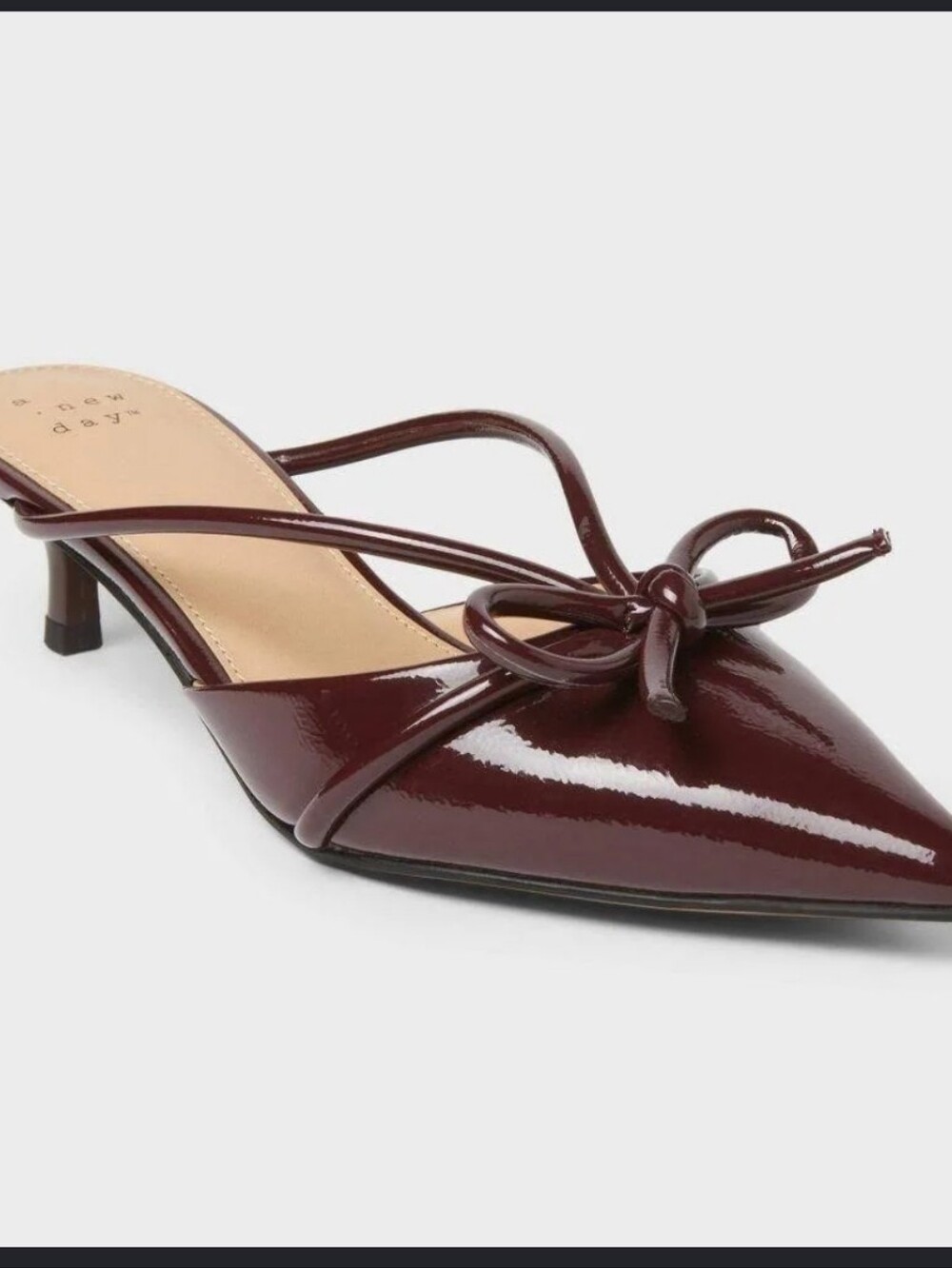 A New Day Odelia Heels with Memory Foam Insole  Burgundy Size 10